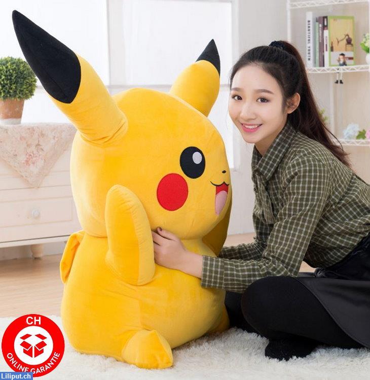 Bild 2: Pokémon Pikachu XXL Plüsch Plüschfigur Kuscheltier 120cm Geschenk Kinder