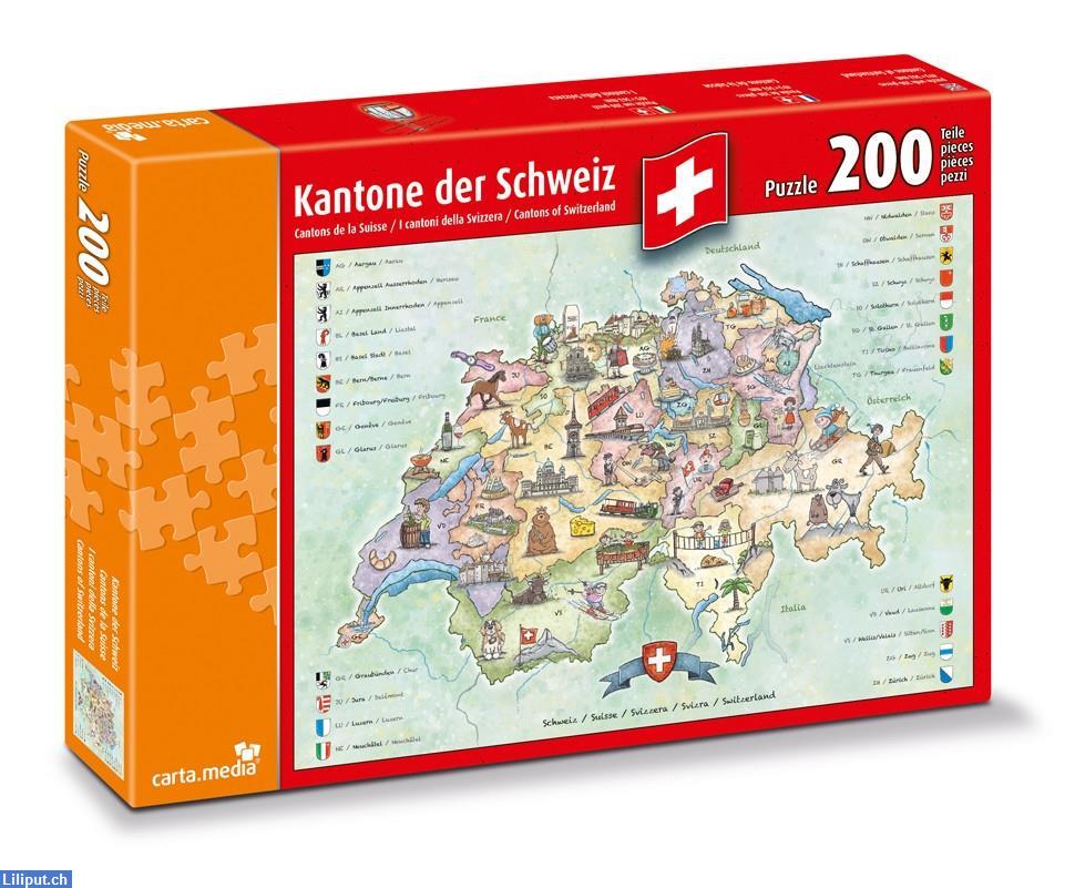 Bild 1: Puzzle Kantone der Schweiz, NEU