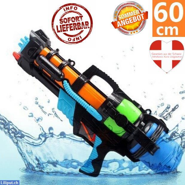 Bild 1: Grosses Wassergewehr Wasserpistole XXL Wasser Spielzeug Pistole 60cm