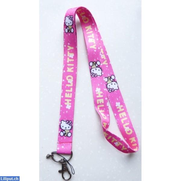 Bild 2: Hello Kitty Katze Schlüsselanhänger, Schlüsselband für Mädchen