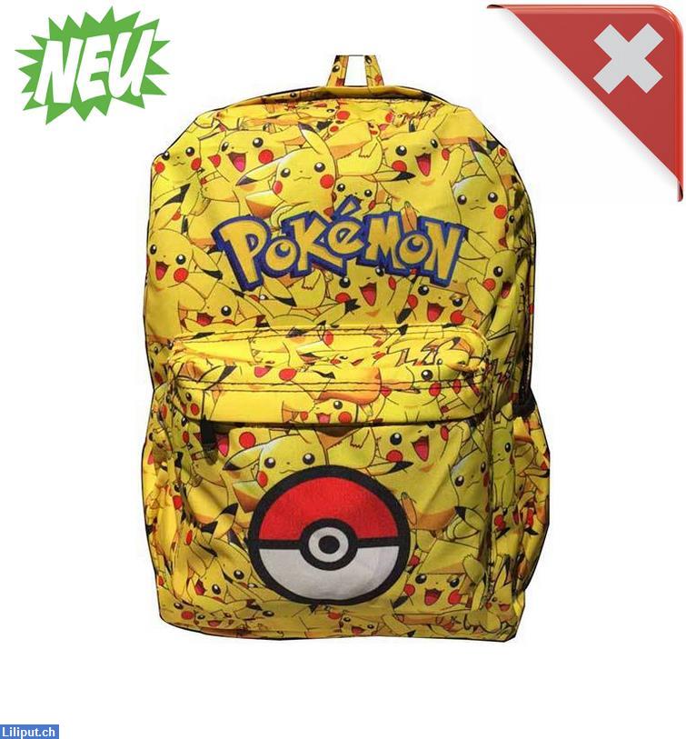 Bild 1: Pokémon GO Pikachu Kinderrucksack Schulranzen Kind Geschenkidee!