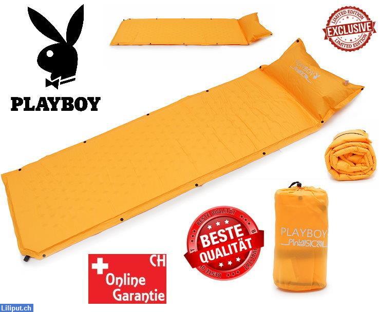 Bild 1: Selbstaufblasbare Playboy Luftmatratze Schlafsack Openair Festival VIP