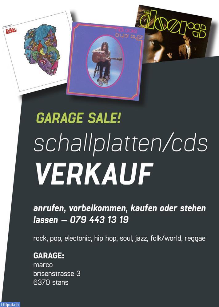 Bild 1: Schallplatten vinyl - CDs (Garage sale) zu verkaufen
