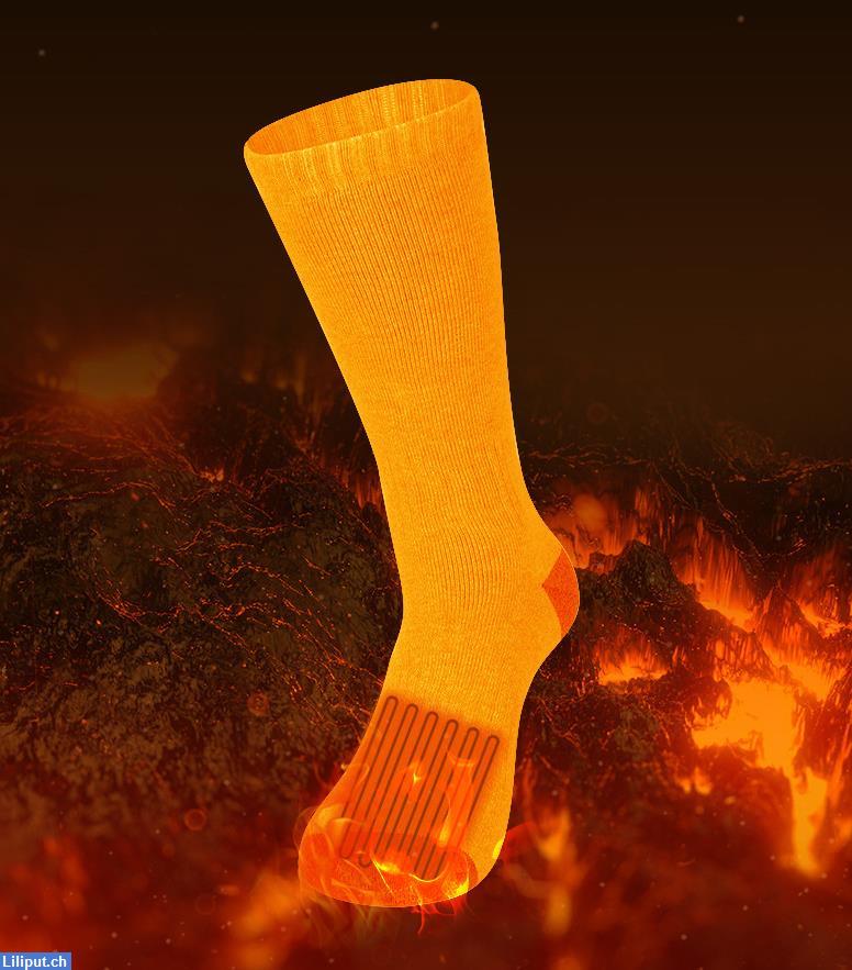 Bild 2: Beheizbare Socken, Akku Heizsocken, Schuhsohle Fusswärmer