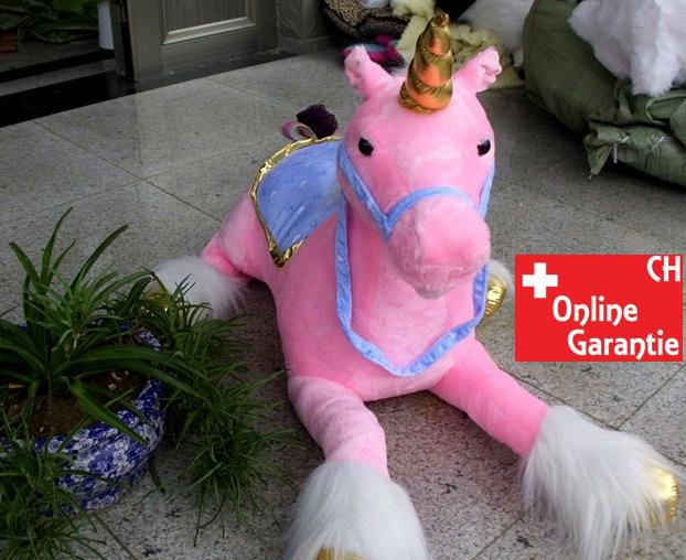 Bild 4: Einhorn Plüschpferd Unicorn, Pink Weiss Kindergeschenk für Mädchen