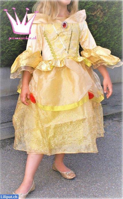 Bild 3: Prinzessin Belle Kleid, Kostüm, Verkleiden, Fasnacht, Neuware, Online-Shop