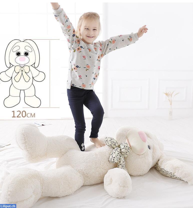 Bild 2: Grosser Plüschhase Kuschelhase Plüschtier Geschenk für Kinder XXL Plüsch