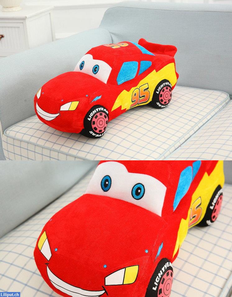 Bild 2: Original Disney Cars Lightning, McQueen Plüschfigur, Auto Stofftier