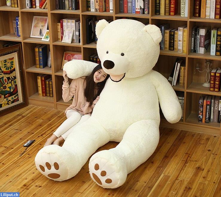 Bild 2: Plüsch Bär Eisbär Teddy XXL weisser Teddybär 200cm Kinder Geschenk