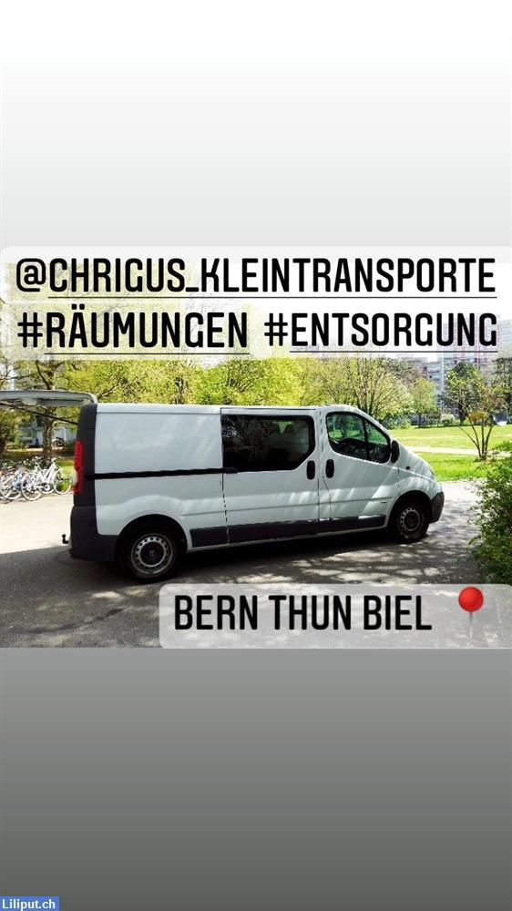 Kleintransporte Räumungen, Waren-/Transport-/Möbeltaxi, Bern, Thun, Biel