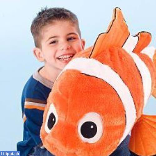 Bild 1: Disney Nemo Plüschfisch, Original Findet Nemo 70cm Clownfisch aus Plüsch
