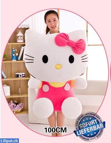 Bild 1: Hello Kitty Hellokitty Plüschtier Katze XXL 100cm 1m Mädchen Geschenk