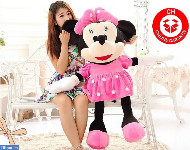 Bild 1: Disney Minni Minnie Micky Plüschmaus 130cm - Geschenk für Mädchen