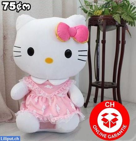 Bild 1: Hello Kitty Plüschkatze 75cm Plüschtier Geschenk Mädchen