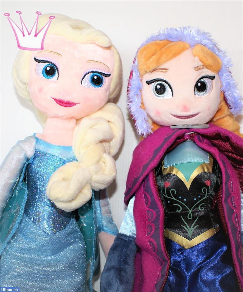 Bild 1: Frozen Elsa/Anna Plüsch Puppen, Mädchen, Kinder, Prinzessinnen Spielsachen