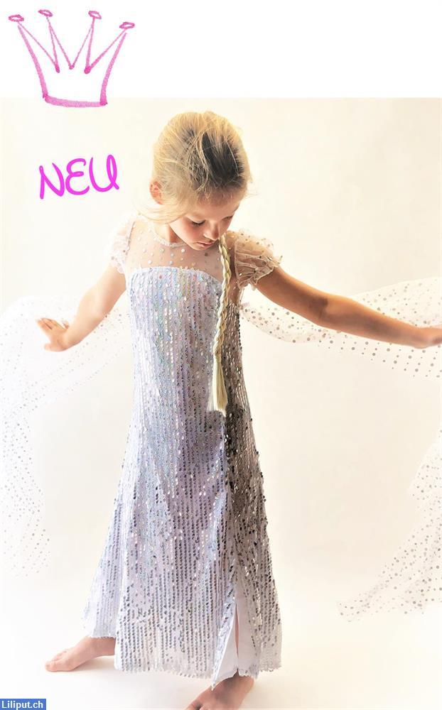 Bild 1: Prinzessin Frozen Elsa Kostüm für Mädchen, Kinder, Kostüm, festliches Kleid