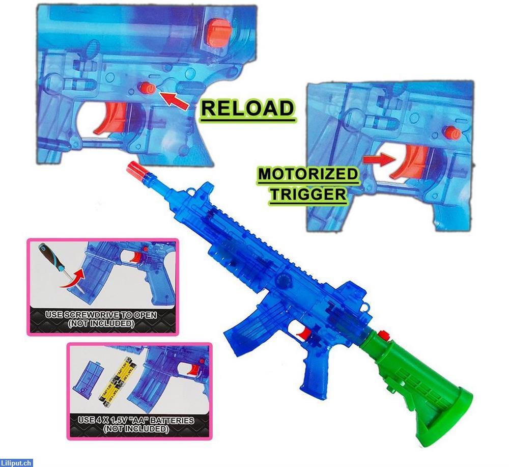 Bild 2: Batteriebetriebenes Wassergewehr Wasserpistole Spielzeug Wasser Pistole