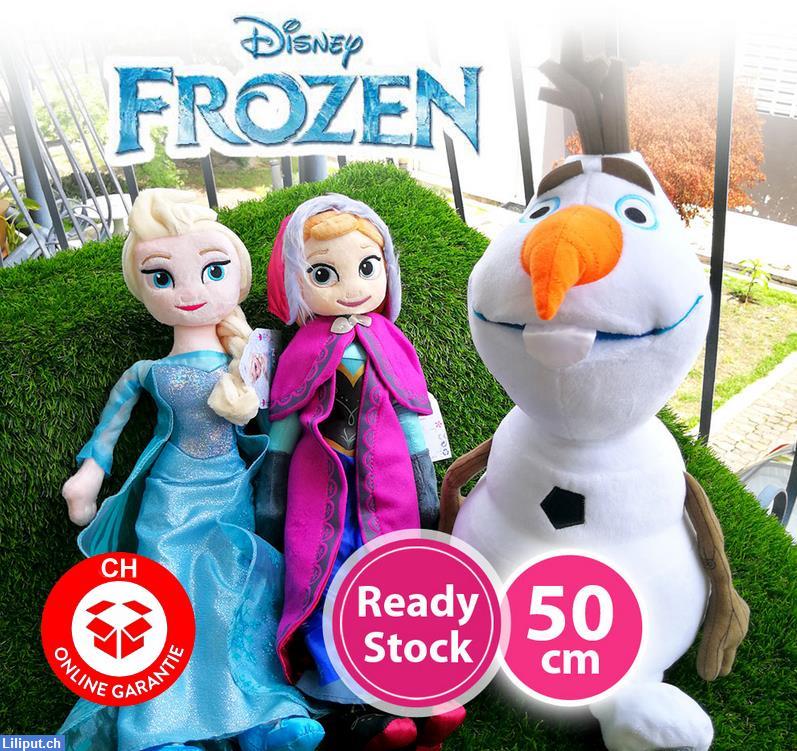 Bild 1: Disney Die Eiskönigin Frozen Anna Elsa Olaf Plüsch Puppen Plüschtier Set