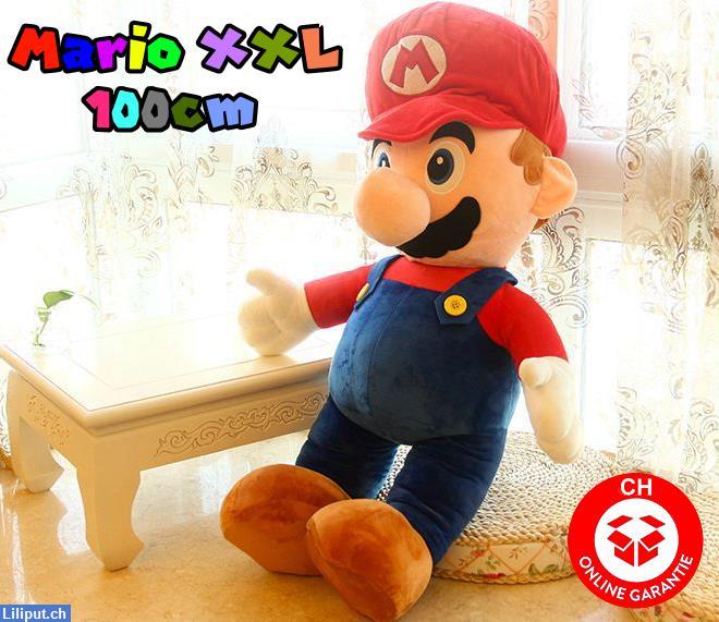 Bild 1: Nintendo Super Mario XXL Plüschfigur 100cm, Mario Plüsch Klempner