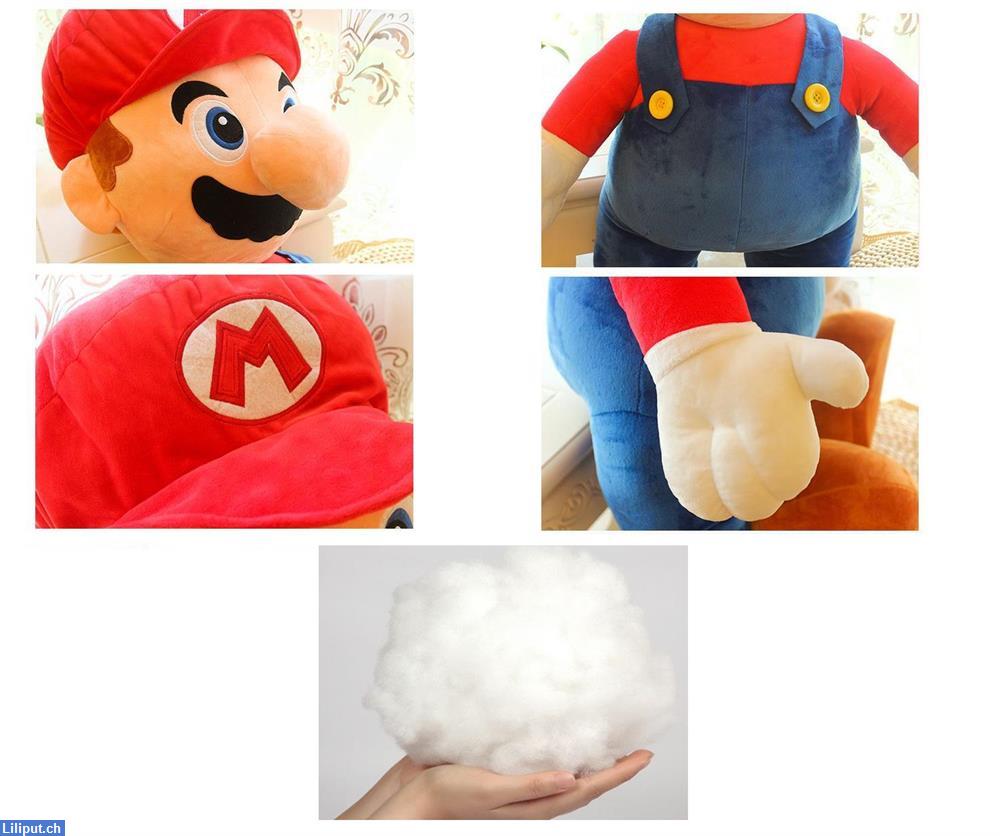 Bild 3: Nintendo Super Mario XXL Plüschfigur 100cm, Mario Plüsch Klempner