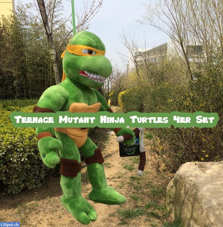Bild 3: Teenage Mutant Ninja Turtles TMNT Set: Leonardo, Donatello, Raphael, ...