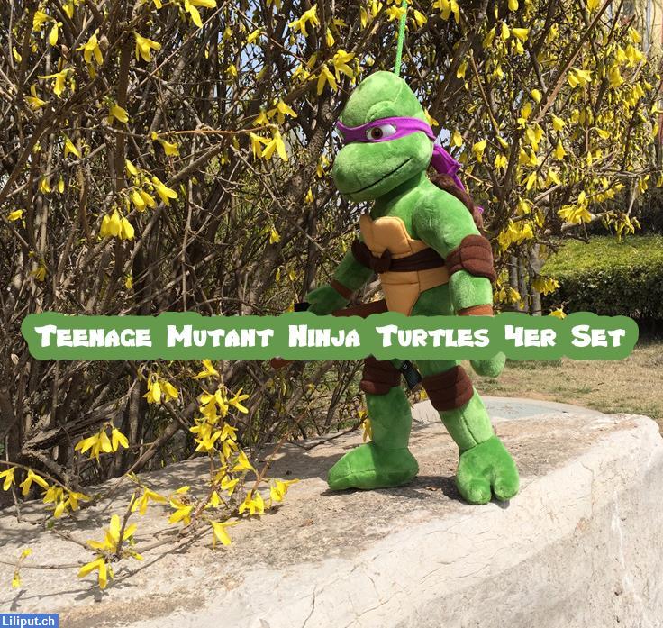 Bild 4: Teenage Mutant Ninja Turtles TMNT Set: Leonardo, Donatello, Raphael, ...