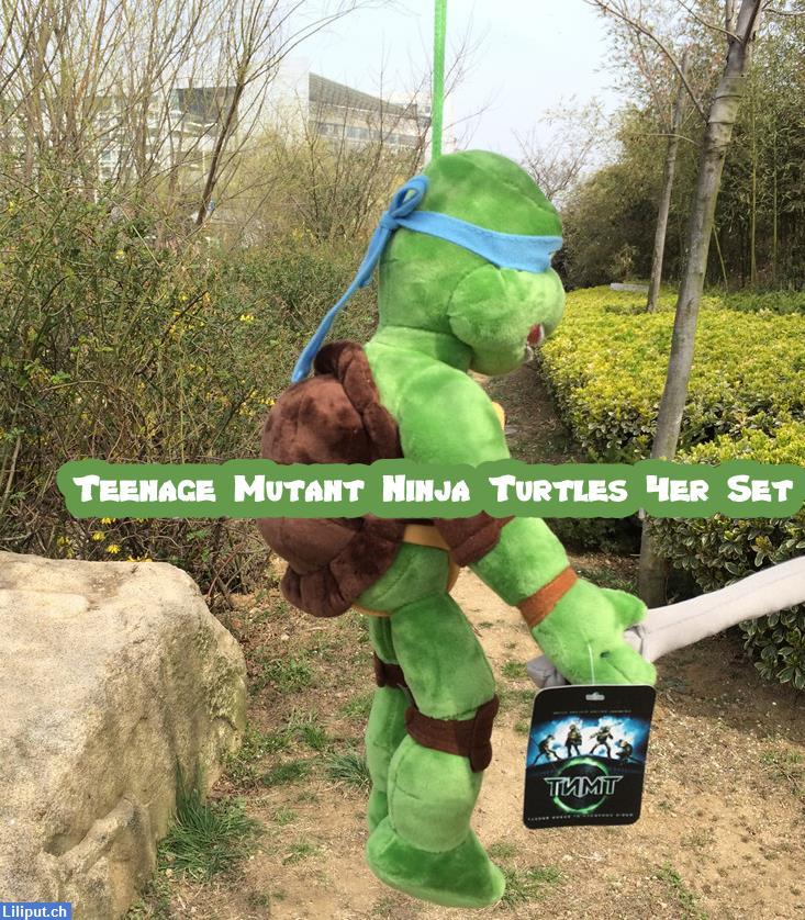 Bild 5: Teenage Mutant Ninja Turtles TMNT Set: Leonardo, Donatello, Raphael, ...