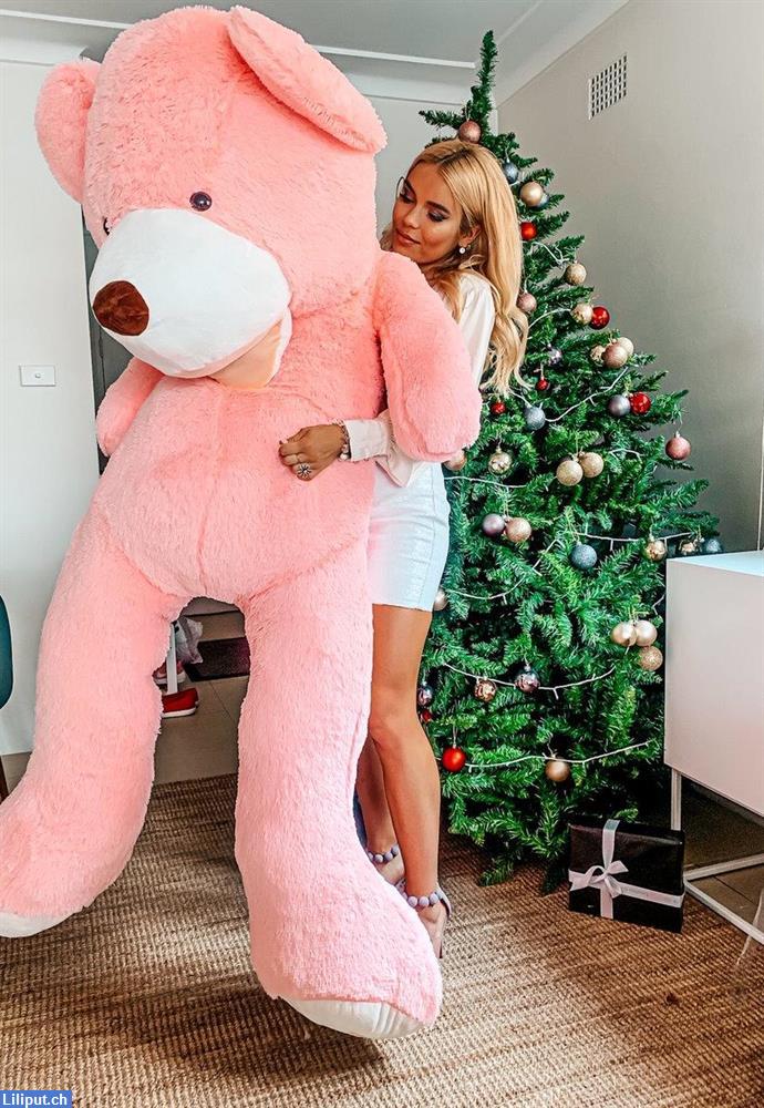 Bild 1: Teddybär / Plüschbär 200cm Bär XXL in pink rosa, das Geschenk für Mädchen