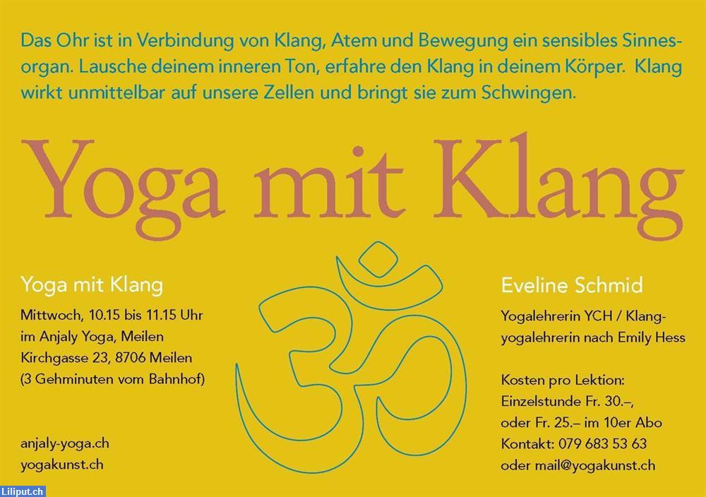 Bild 1: Yoga mit Klang in Meilen am Zürichsee