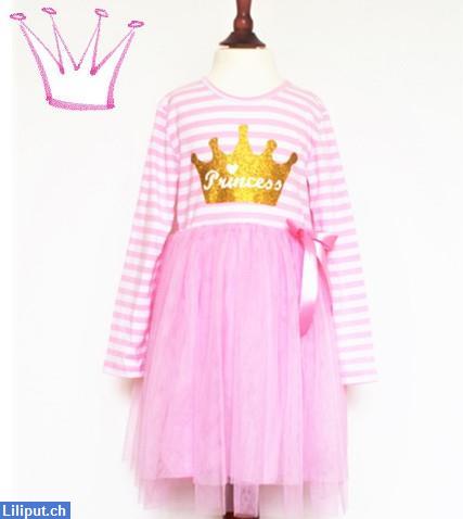 Bild 1: Prinzessin Kinder-Kleid mit Tutu, Rock, Grösse 92/98, 104/110, 116/122