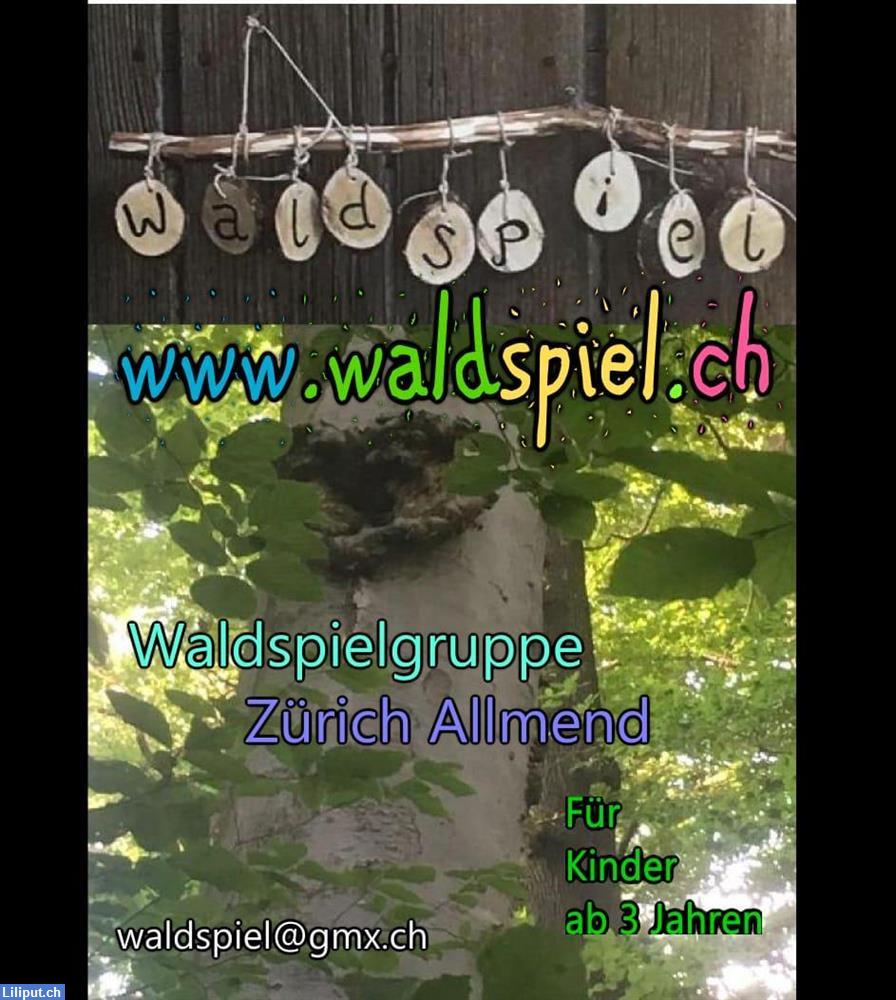 Bild 1: Waldspielgruppe in Zürich Allmend für Kinder ab ca 2,5 Jahren
