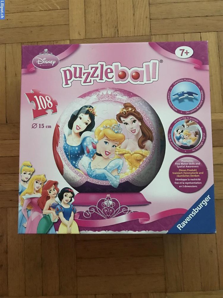 Bild 1: Puzzleball Prinzessinnen 108Teile
