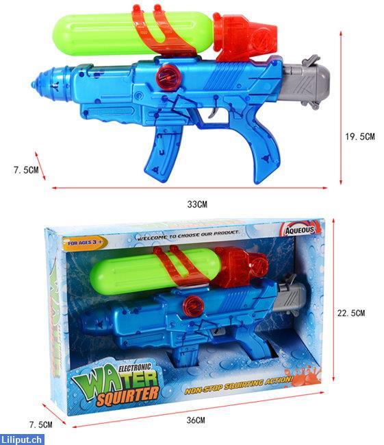 Bild 3: Automatische Wasserpistole, Wassergewehr mit Batterien, Sommer Kinderspass
