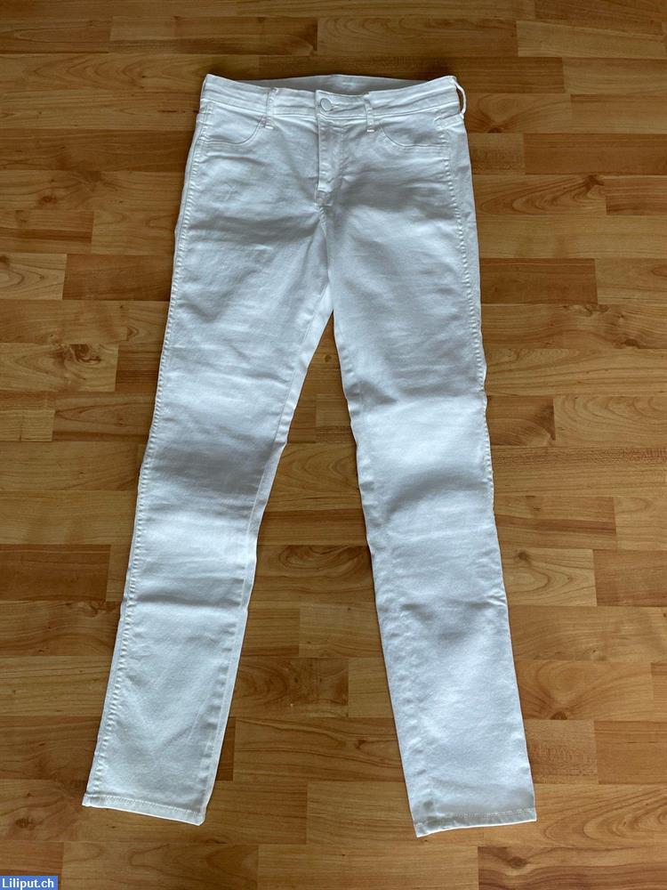 Bild 1: Weisse Jeans Hose, NEU, Grösse 28,