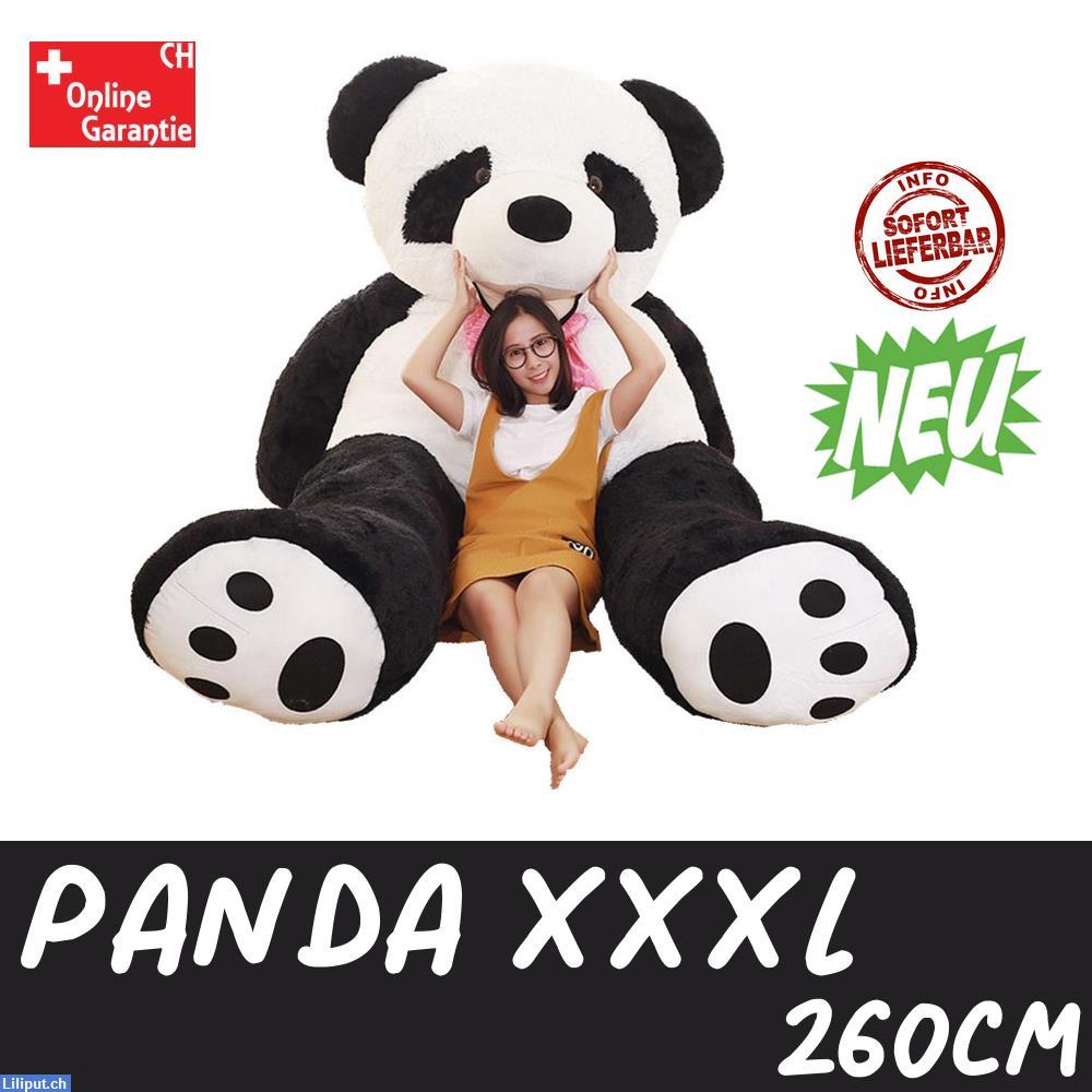 Bild 1: Panda Bär XXL XXXL 260cm 2.6m, Geschenk Pandabär Plüschtier Kind