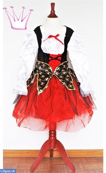 Bild 1: Piraten-Prinzessin Mädchen Kostüm, Grösse 116/122, Verkleiden