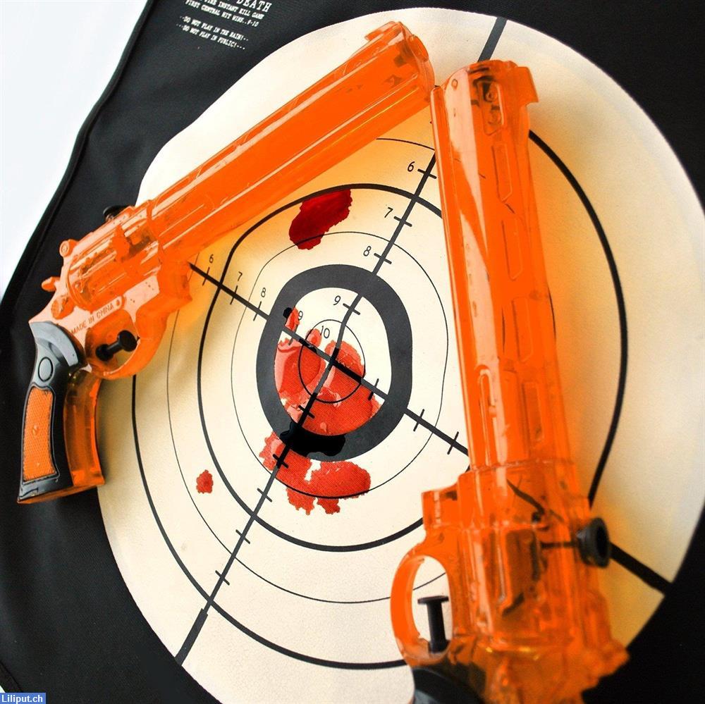 Bild 2: Westen Wasserpistolen Wasser Pistole Set für zwei Spieler mit Zielwesten