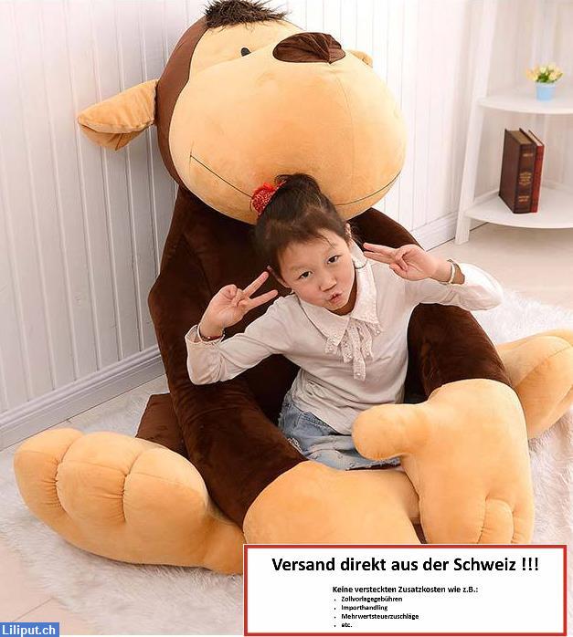 Bild 2: XXL Plüsch Affe, Monkey 150cm, ein tolles Plüschtier Geschenk für Kinder