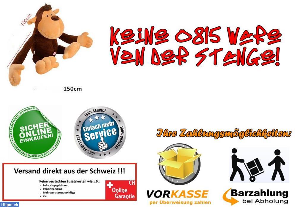 Bild 3: XXL Plüsch Affe, Monkey 150cm, ein tolles Plüschtier Geschenk für Kinder