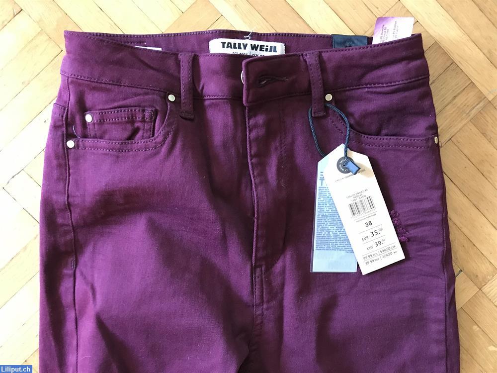 Bild 1: 2x Hosen Bordeaux Grösse 36 und 38 von TALLY WEiJL