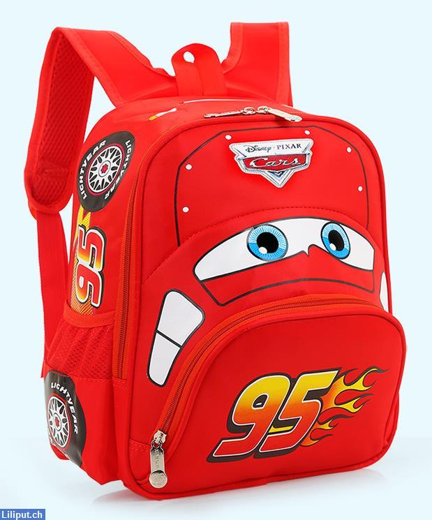 Bild 1: Disney Cars Lightning McQueen Rucksack Schulrucksack Junge Kindergarten