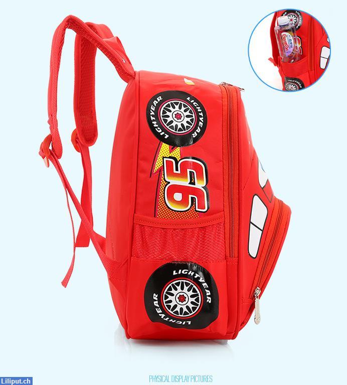 Bild 2: Disney Cars Lightning McQueen Rucksack Schulrucksack Junge Kindergarten