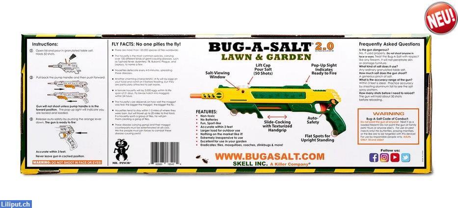 Bild 2: BUG-A-SALT 2.0 Rasen Garten Fliegengewehr Salz Gewehr Insekten Schädlinge