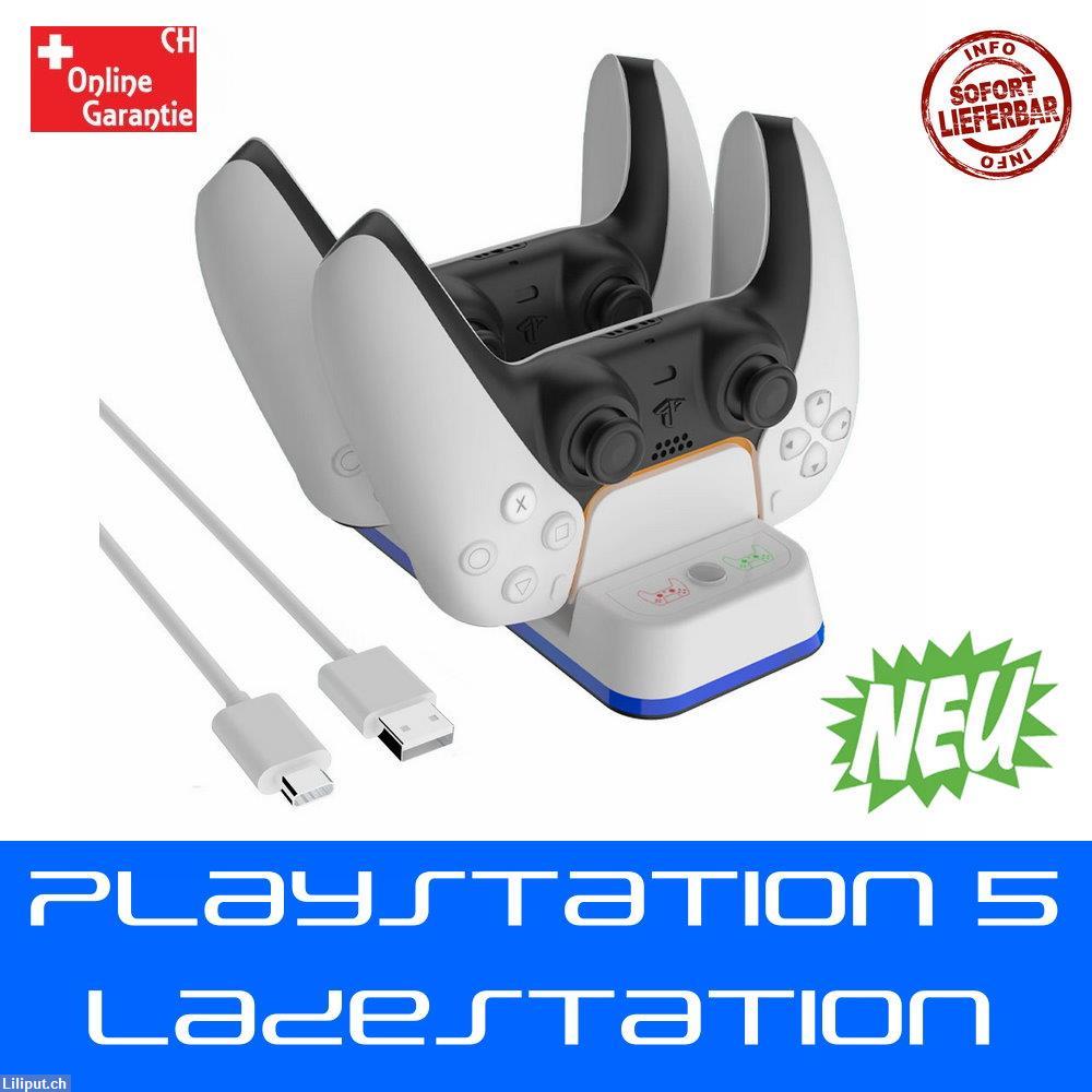 Bild 1: Sony Playstation 5, PS5 Controller DualSense Gamepad Ladestation
