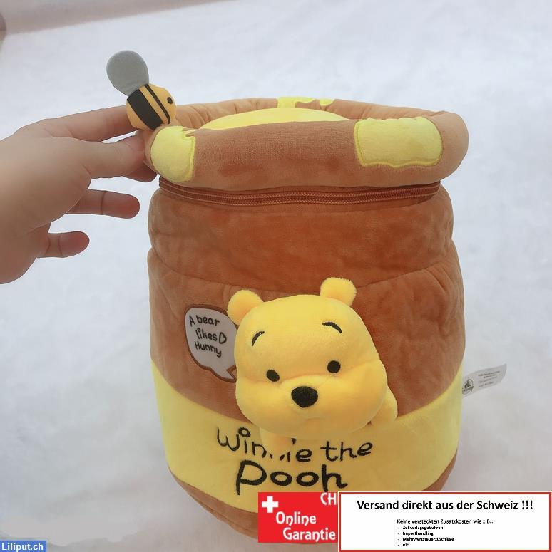 Bild 1: Disney Winnie the Pooh Kinderrucksack, Plüschbär Kindergarten Rucksack