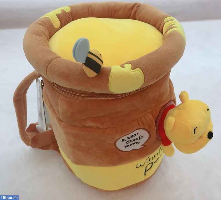 Bild 2: Disney Winnie the Pooh Kinderrucksack, Plüschbär Kindergarten Rucksack