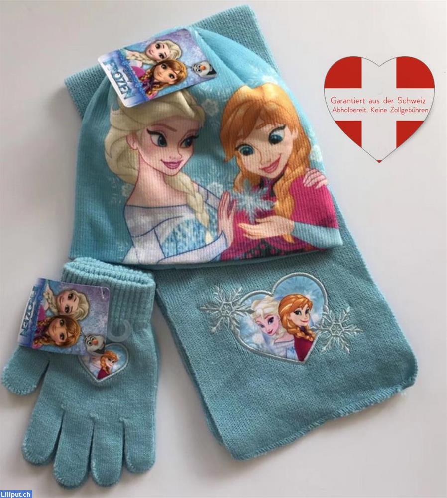 Bild 1: Disney Frozen | Die Eiskönigin Anna & Elsa Mütze, Schal, Handschuhe