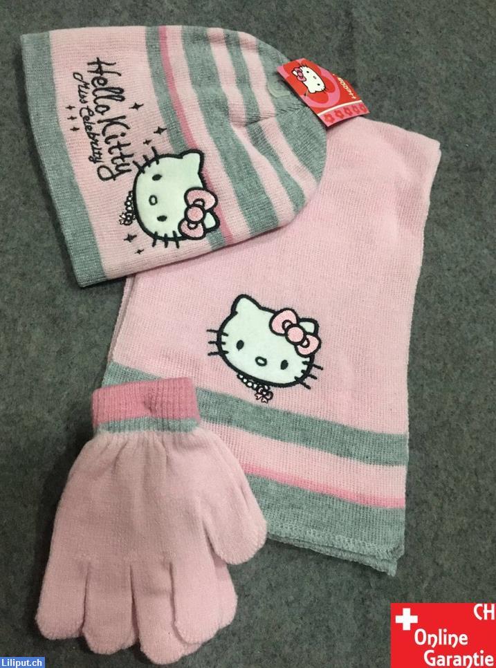 Bild 1: Tolles Hello Kitty Fan Set mit Mütze, Handschuhe und Schal