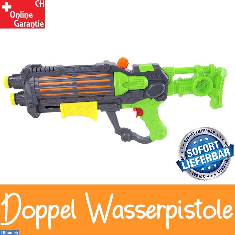 Bild 1: Doppel Wasserpistole, Wassergewehr Kinderspielzeug, Sommer-Gadget