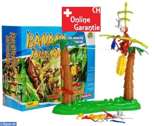 Bild 1: Bananen Drama Geschicklichkeitsspiel, Affenspielzeug für Kinder, Familie